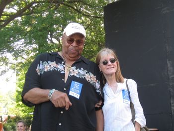 Sweet Baby James and wife Cathy @ '09 Safeway Waterfront Blues Festival James had just torn it up!
