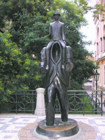 Statue of Franz Kafka, Prague
