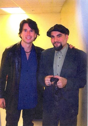 Kenn with Conan O'Brien Band Leader Jimmy Vivino
