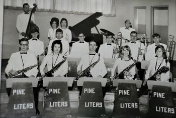 Boonville High School Big Band 1966 (brother Keith on bass) I'm the lead trumpet (2nd from left)
