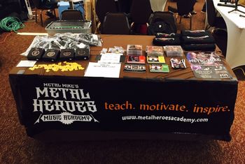 Metal Heroes Academy Vendor Table.
