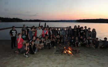 One of best nights at the camp - beach front bonfire!

