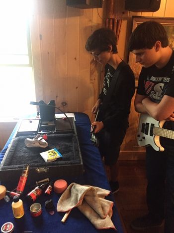 Plenty Of Hands On Experience During The Guitar Maintenance Workshop.
