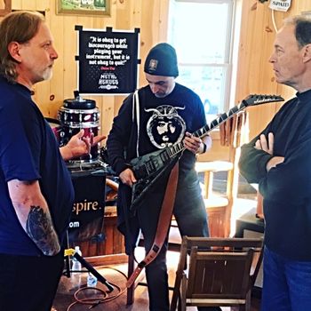 Shredmond (TX), Tony (NJ) and Ed (CA) Discussing Tony's Jackson Rhoads
