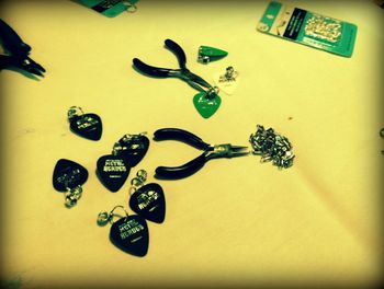 Making Guitar Pick Necklasses.
