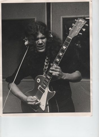 Robin age 17 recording with band 'Spring' at Strawberry Studios
