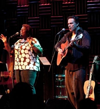 CJ, LR - last show, Joe's Pub, 2010 Photo by Kevin Yatarola
