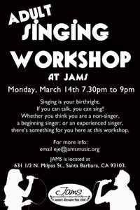 Vocal workshop for adults