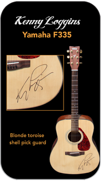Raffle Acoustic Guitar signed by Kenny Loggins