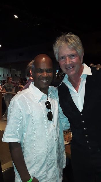Kenny with Dennis Smith (lead guitarist and bandleader of Party On The Moon)
