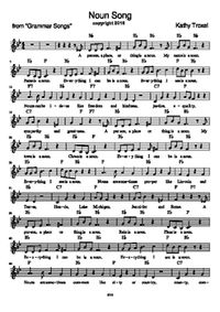 Noun Song sheet music