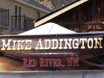 Banner at The Motherlode Saloon, Memorial Day Weekend
