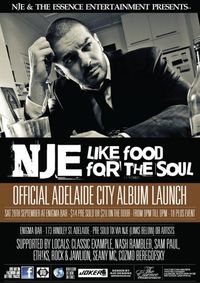 NJE 'Like Food for the Soul' Official Adelaide City Album Launch