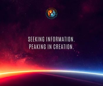 Seeking information. Peaking in creation.
- Cozmo Beregofsky
