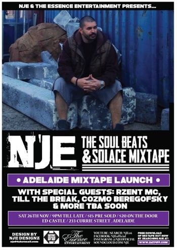 NJE - The Soul Beats & Solace Adelaide Mixtape Launch
