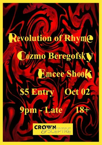 Revolution of Rhyme/Cozmo Beregofsky/Emcee Shook - 2 October 2015
