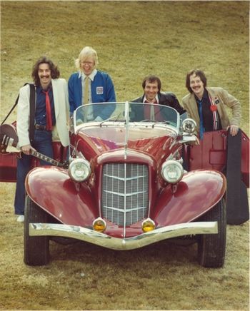 Backseat Van Gogh 1981 (l to r) David Fox, Jamie Rounds, Ken Mathieu, Rocco Fortunato by Dick Brown
