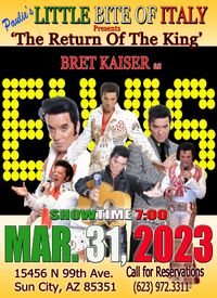 ELVIS 2023 IS BACK at Paulie's