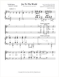 *[NEW!] Joy To The World - SATB Choral Part