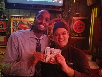 March 24, 2018 - Carl Jr. with Tunsie Jabbour (Owner of The Lafayette Bar, in Easton, Pennsylvania). CD Release Tour "PROMISE!" 2017-2018
