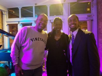 Feb. 16, 2018 - Julian, Barbara, and Carl, Jr. all smiles during a SOLD OUT night @ The Sound Bite. CD Release Tour "PROMISE!" 2017-2018
