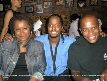Here with Vocalist & Friend Nikita White, and CREOLE Restaurant Owner Kevin Walters!  Classic!
