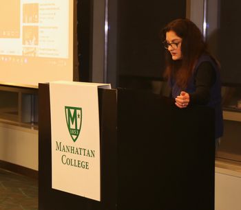 Dr.Afridi at the 2023 Kristallnacht lecture
