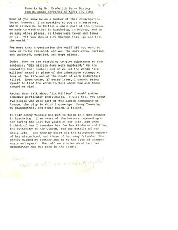 Herman Ziering Correspondence 1982 -04-19 Frederick Terna
