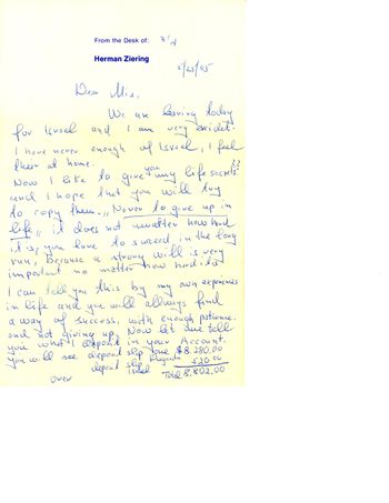 Letter to Min
