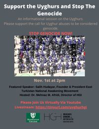 Support the Uyghurs and Stop The Genocide