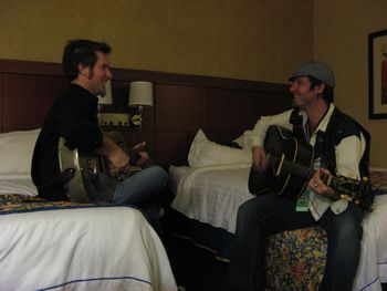 Brother david and I at hotel before soundcheck FA 2008
