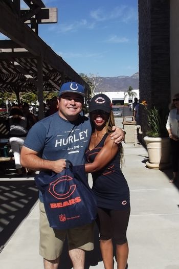 Da' Bears Vs The Colts Honey & I Love You Isaac!! Our Father Loves You Best!! Go Bears Go Colts!!
