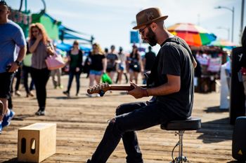 Busking at the Santa Monica Pier-Rafi B Levy
