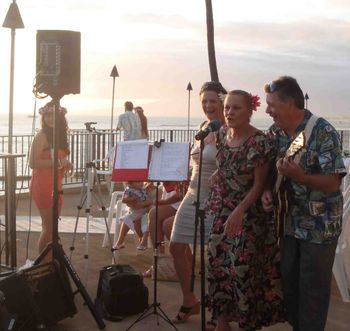 Singing with Sisters - Noela - Carla - at Brothers Wedding
