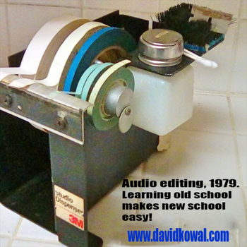 Old school audio editing. Yes, it was called destructive editing for a reason!
