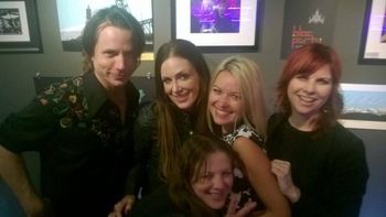 With funny friends Ian, Victoria, Kathy and Debra after Jeff Fielder Redux
