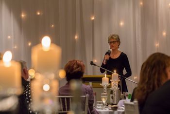 Robin speaking at the Catholic Education Office's Leading Inspirations Dinner (credit: Raulan Grajew
