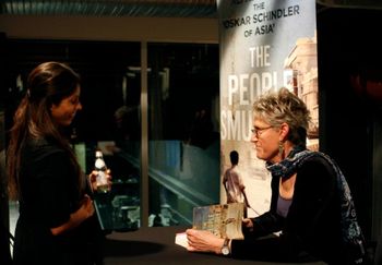 Robin signing books at the Sydney Writers' Festival
