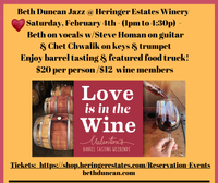 Beth Duncan Jazz @ Heringer Estates Winery Barrel Tasting 