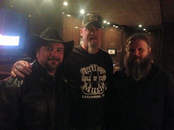 11-17-13-T-Town-128 Hal Bruni, Wayne Mills and Jamey Johnson. Hal's last picture with Wayne. 11/15/13
