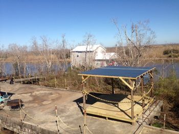 photo4 The Wayne Mills Memorial Stage at the Green's Camp outside Lafitte, LA 2014
