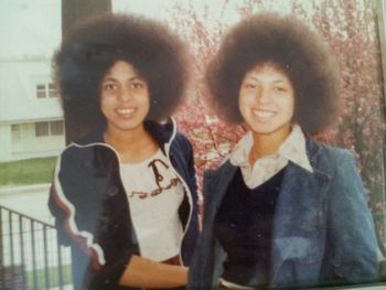 Sisters Lisa and Laura, High School
