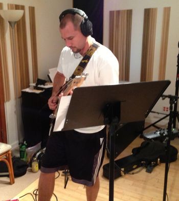 Luke recording "Walkin' in the Light"
