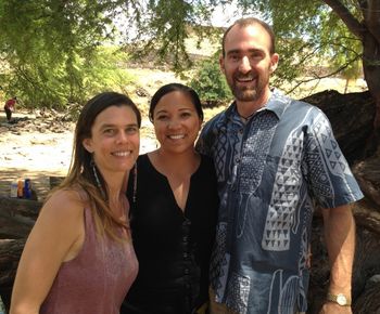 Sarah, Melissa, Michael, video shoot
