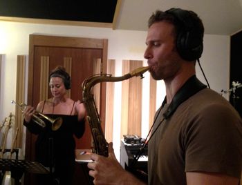 Andrea & Jesse - Bump City Horns session for "The Word"

