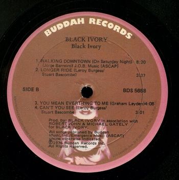 Black Ivory LP Side B
