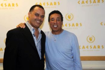 Stuart Bascombe and Smokey Robinson Jr. In Atlantic City, NJ
