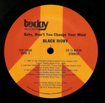 Baby Won' You Change Your Mind LP Side 2
