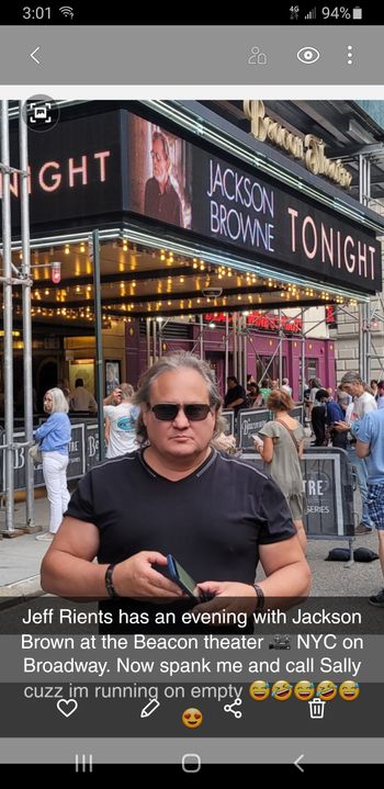 New York City Beacon Theater for Jackson Browne
