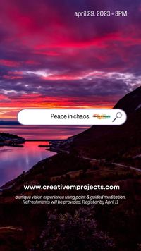 PEACE IN CHAOS |  vision & meditation experience